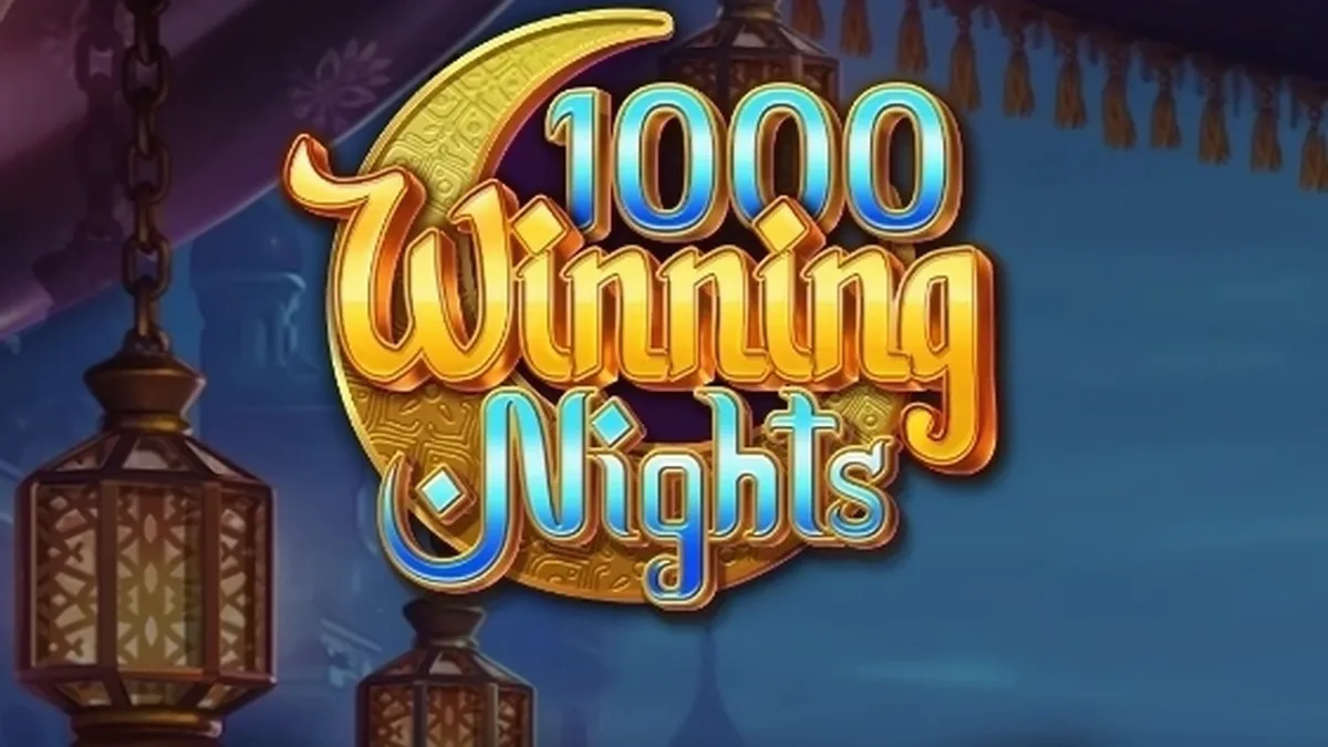 Interface vibrante e festiva do slot 1000 Winning Nights